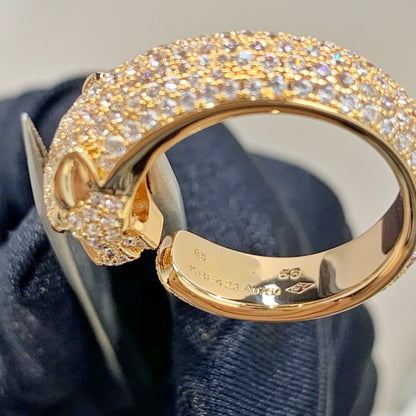 [Lumi Jewellery]PANTHERE PINK GOLD DIAMOND RING