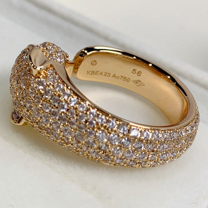[Lumi Jewellery]PANTHERE PINK GOLD DIAMOND RING