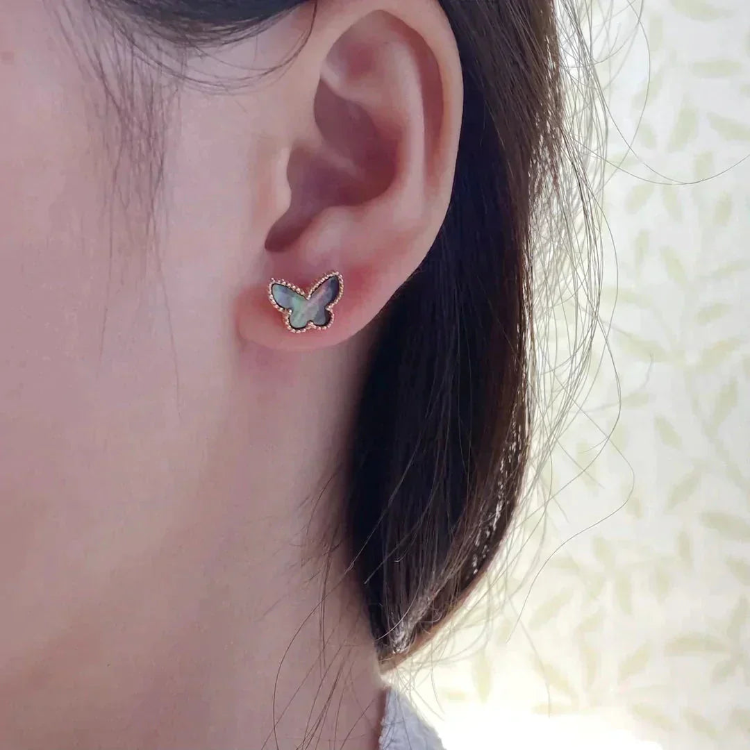 [Lumi Jewellery]BUTTERFLY DARK MOP  EARRINGS
