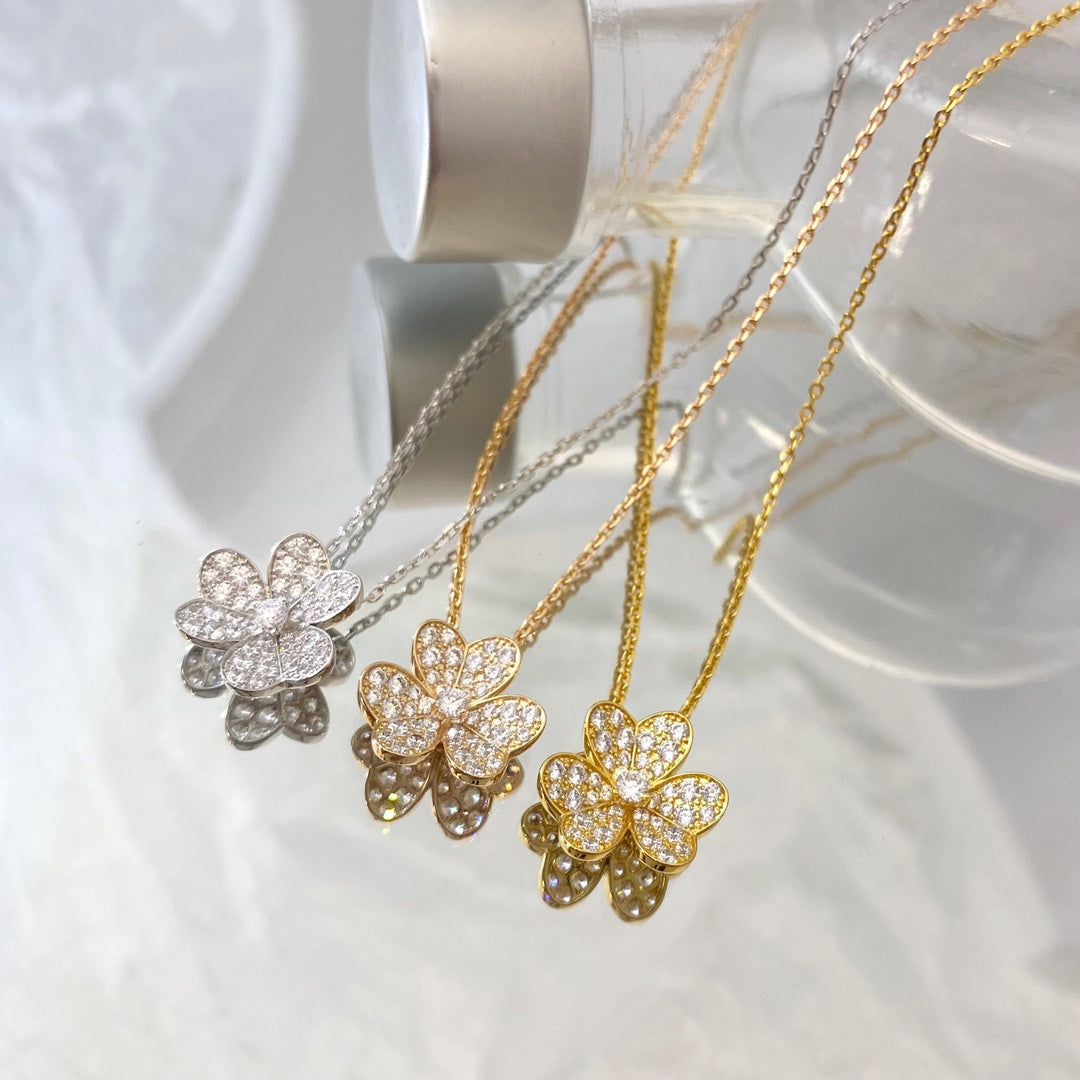 [Lumi Jewellery]FLOWER DIAMOND NECKLACE
