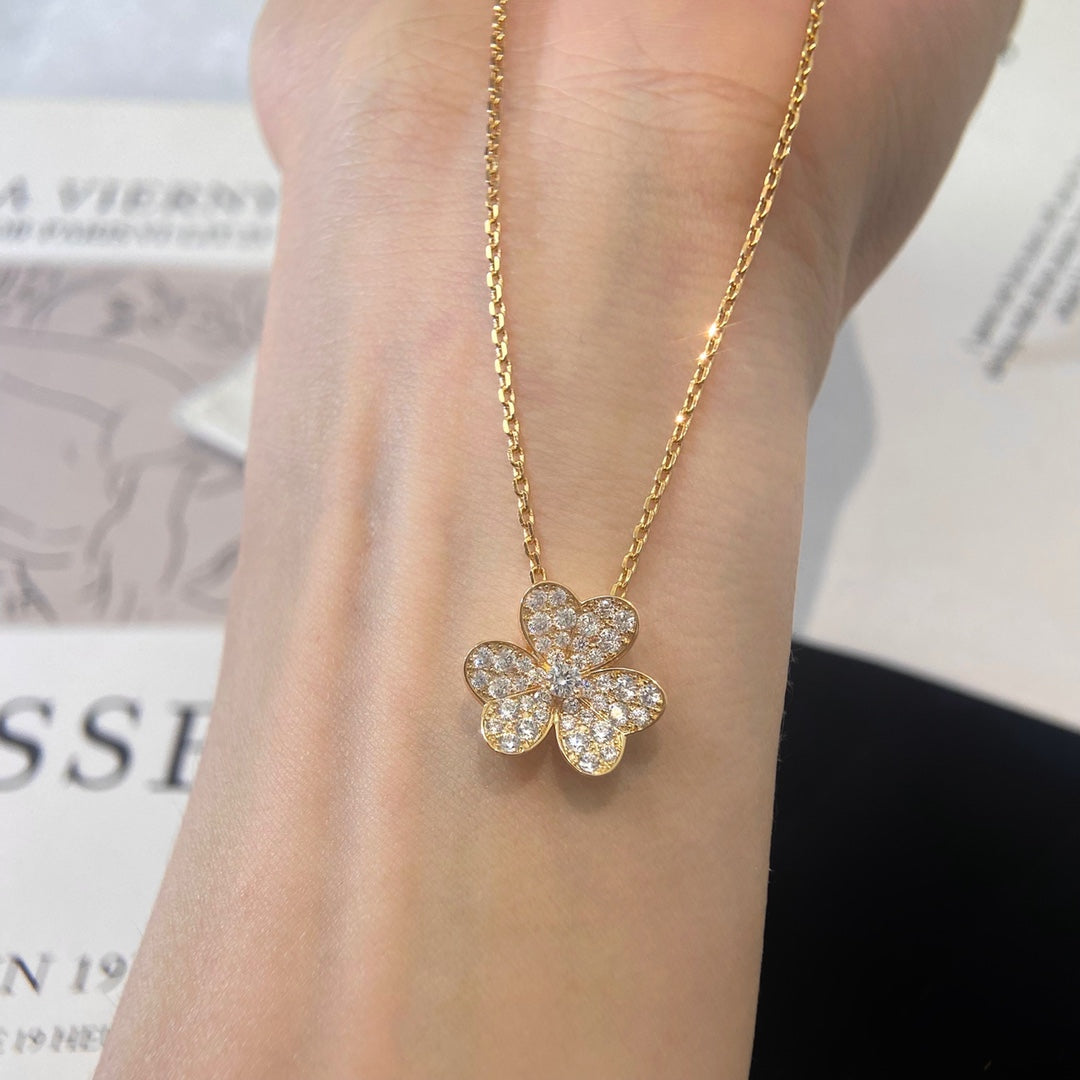 [Lumi Jewellery]FLOWER DIAMOND NECKLACE