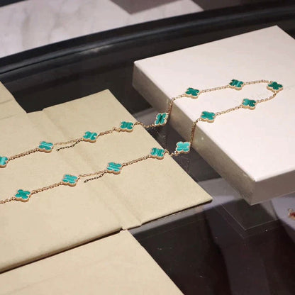 [Lumi Jewellery]CLOVER 20 MOTIFS MALACHITE GOLD