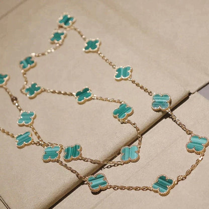 [Lumi Jewellery]CLOVER 20 MOTIFS MALACHITE GOLD