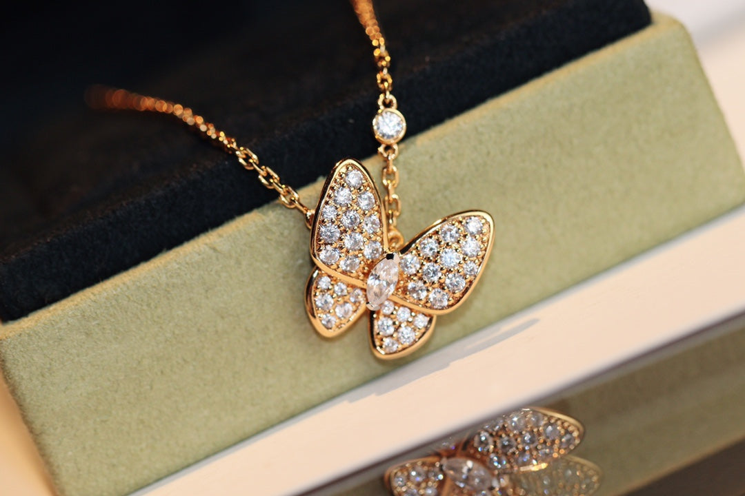 [Lumi Jewellery]BUTTERFLY DIAMOND NECKLACE
