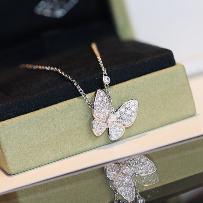 [Lumi Jewellery]BUTTERFLY DIAMOND NECKLACE