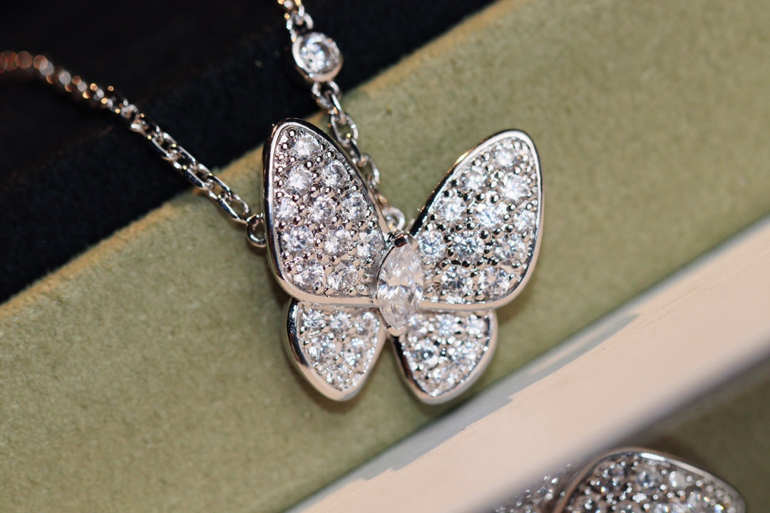 [Lumi Jewellery]BUTTERFLY DIAMOND NECKLACE