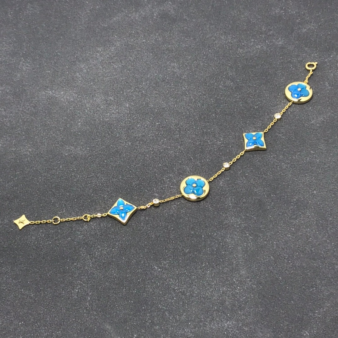 [Lumi Jewellery]STAR AND SUN TURQUOISE 4 MOTIFS 3 DIAMONDS