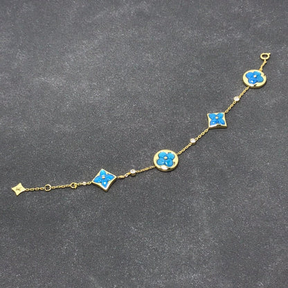 [Lumi Jewellery]STAR AND SUN TURQUOISE 4 MOTIFS 3 DIAMONDS