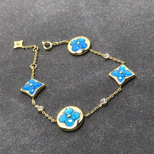 [Lumi Jewellery]STAR AND SUN TURQUOISE 4 MOTIFS 3 DIAMONDS