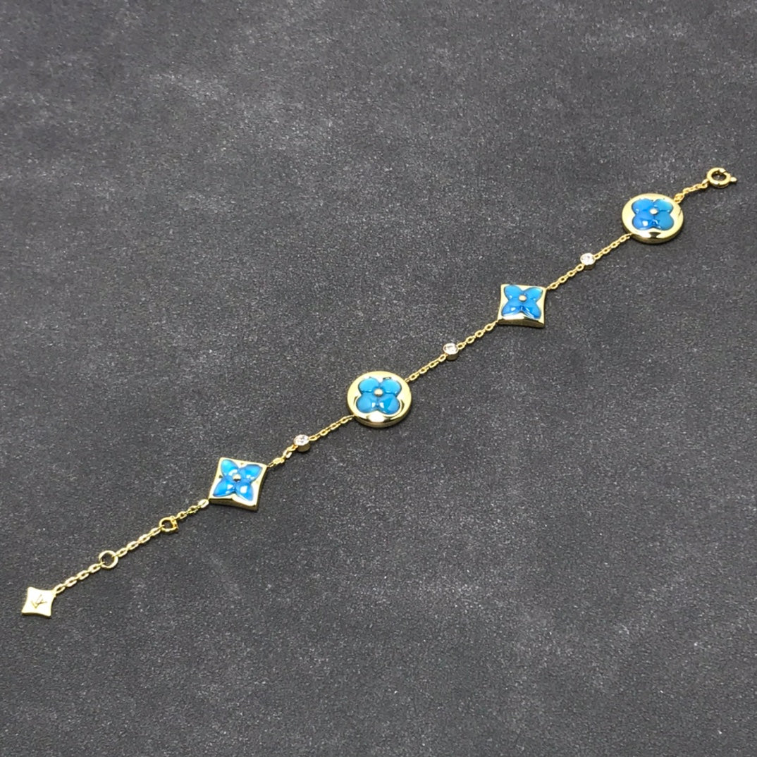 [Lumi Jewellery]STAR AND SUN TURQUOISE 4 MOTIFS 3 DIAMONDS