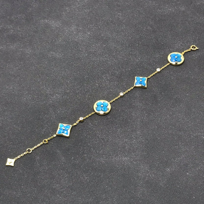 [Lumi Jewellery]STAR AND SUN TURQUOISE 4 MOTIFS 3 DIAMONDS