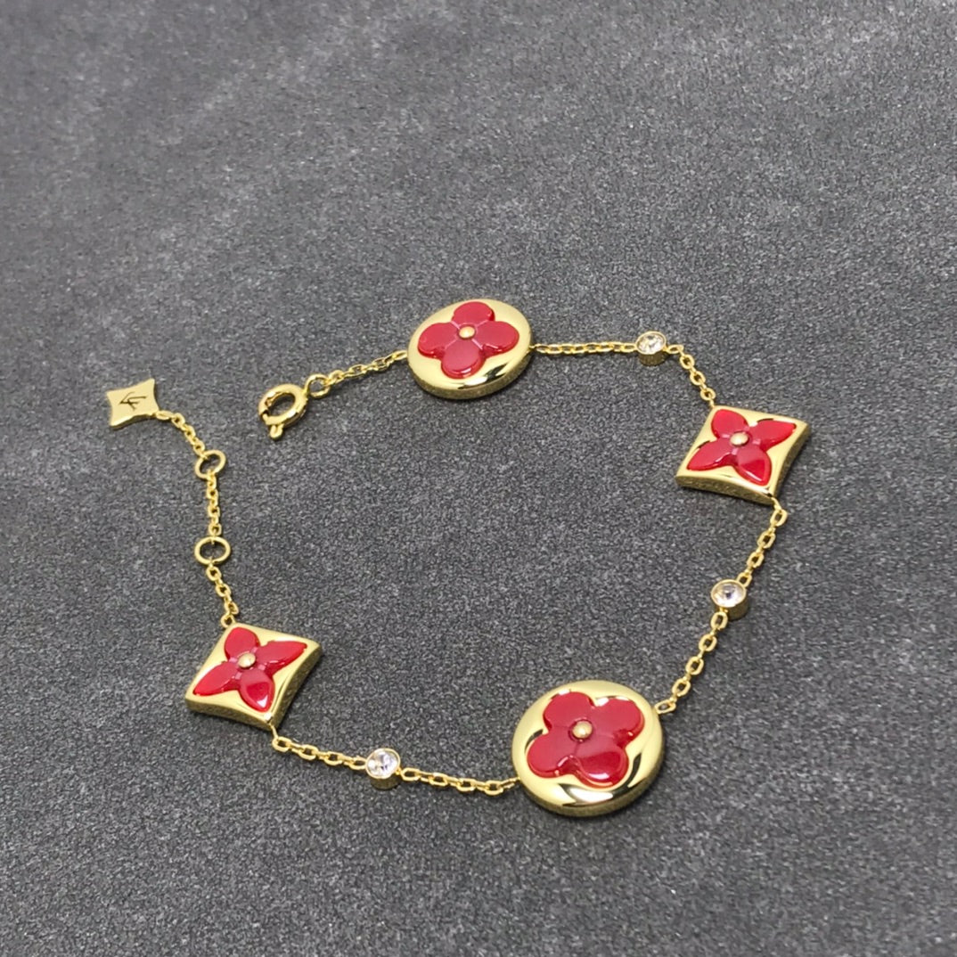 [Lumi Jewellery]STAR AND SUN CARNELIAN 4 MOTIFS 3 DIAMONDS