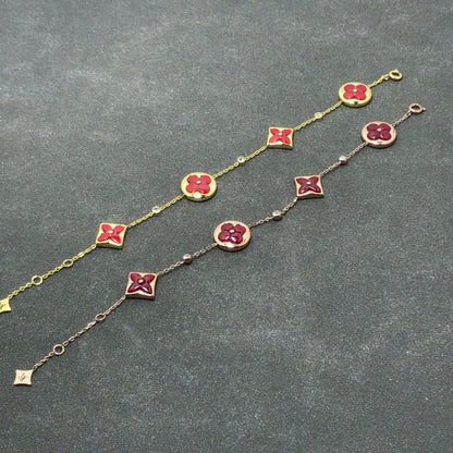 [Lumi Jewellery]STAR AND SUN CARNELIAN 4 MOTIFS 3 DIAMONDS