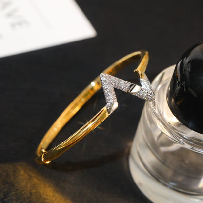 [Lumi Jewellery]VOLTE UPSITE DOWN GOLD DIAMOND BRACELET