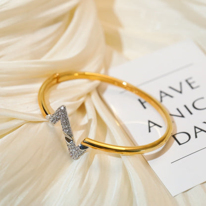 [Lumi Jewellery]VOLTE UPSITE DOWN GOLD DIAMOND BRACELET