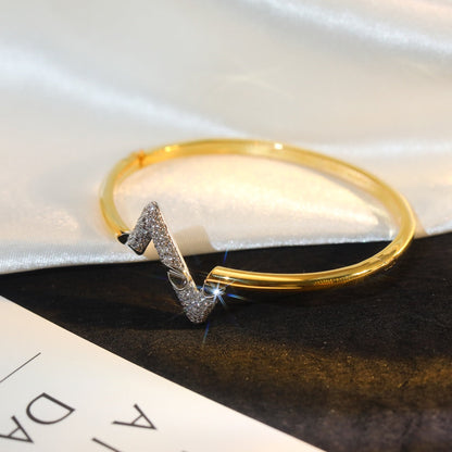 [Lumi Jewellery]VOLTE UPSITE DOWN GOLD DIAMOND BRACELET