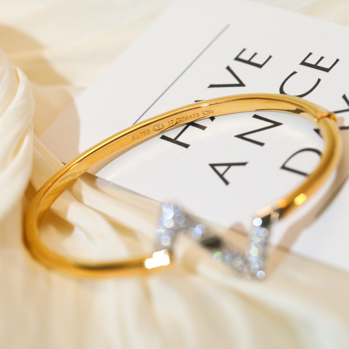 [Lumi Jewellery]VOLTE UPSITE DOWN GOLD DIAMOND BRACELET
