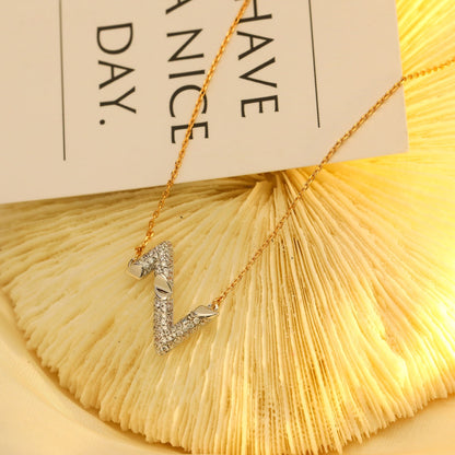 [Lumi Jewellery]VOLT SILVER DIAMOND PEDANT NECKLACE