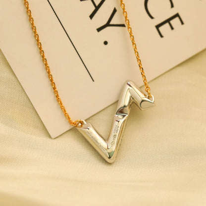 [Lumi Jewellery]VOLT SILVER DIAMOND PEDANT NECKLACE