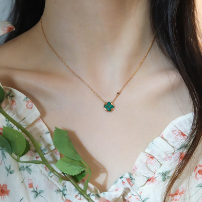 [Lumi Jewellery]SUN PEDANT PINK GOLD 1 DIAMOND NECKLACE
