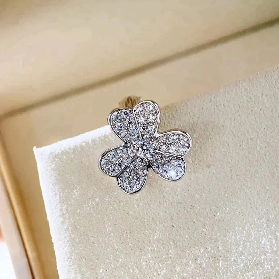 [Lumi Jewellery]CLOVER COMOS DIAMOND EARRINGS SILVER