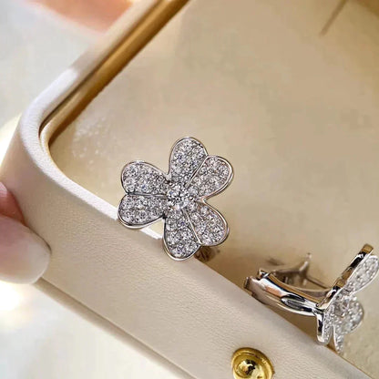 [Lumi Jewellery]CLOVER COMOS DIAMOND EARRINGS SILVER