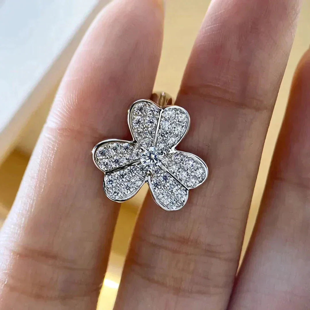 [Lumi Jewellery]CLOVER COMOS DIAMOND EARRINGS SILVER