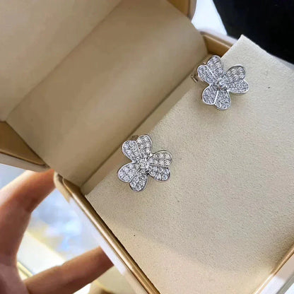 [Lumi Jewellery]CLOVER COMOS DIAMOND EARRINGS SILVER