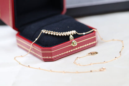 [Lumi Jewellery]CLASH PINK GOLD NECKLACE