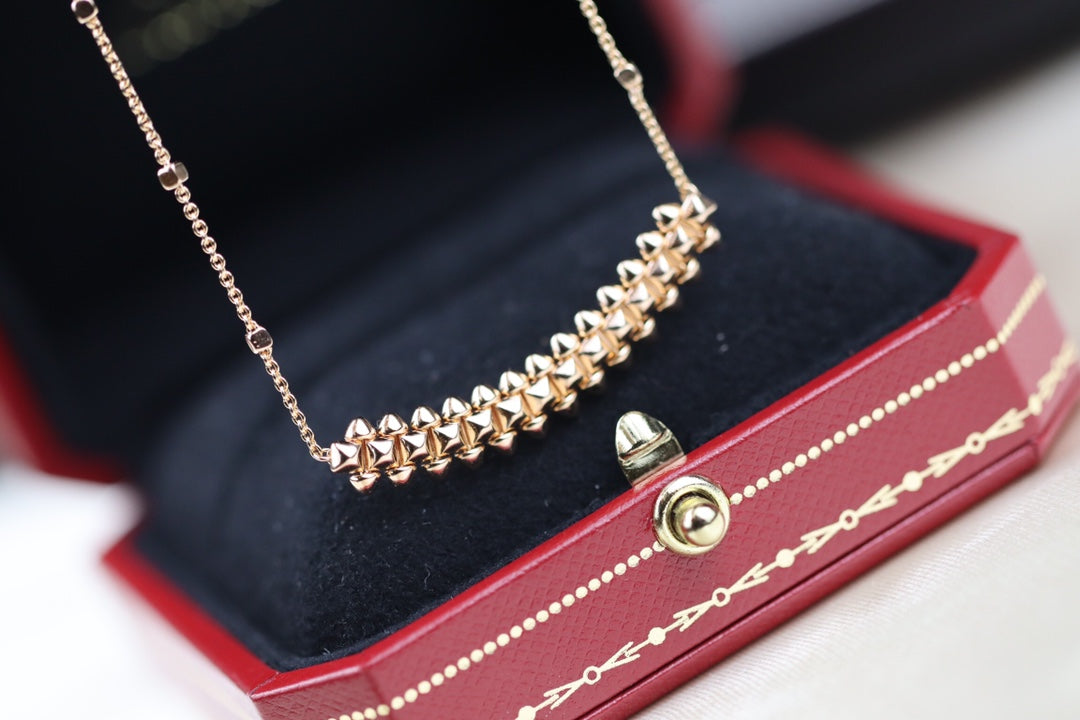 [Lumi Jewellery]CLASH PINK GOLD NECKLACE