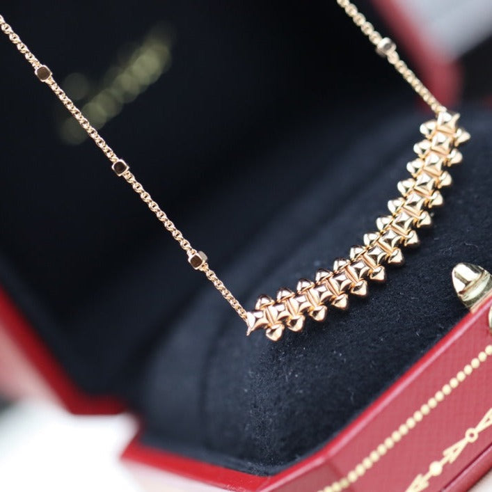 [Lumi Jewellery]CLASH PINK GOLD NECKLACE