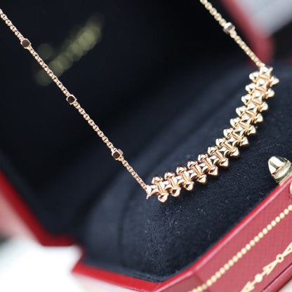 [Lumi Jewellery]CLASH PINK GOLD NECKLACE