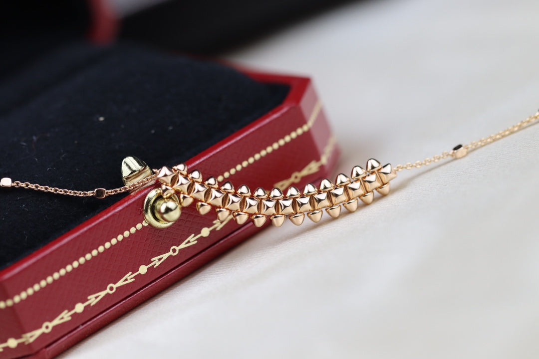 [Lumi Jewellery]CLASH PINK GOLD NECKLACE