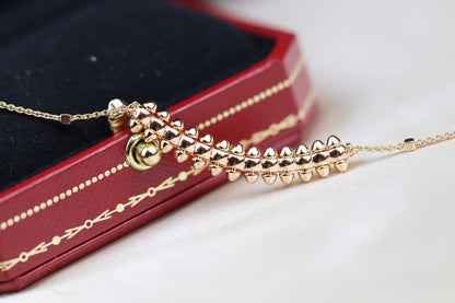 [Lumi Jewellery]CLASH PINK GOLD NECKLACE