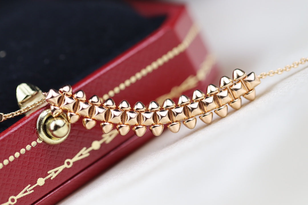 [Lumi Jewellery]CLASH PINK GOLD NECKLACE