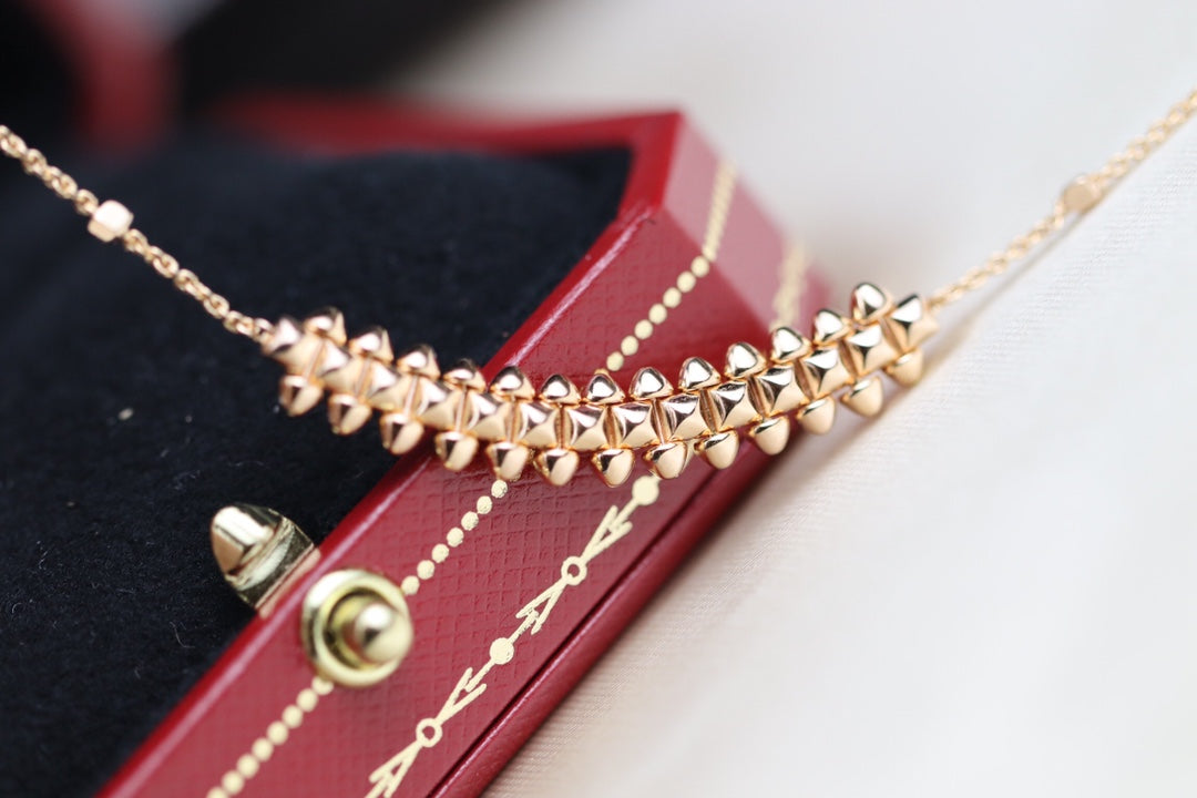 [Lumi Jewellery]CLASH PINK GOLD NECKLACE