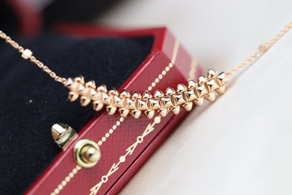 [Lumi Jewellery]CLASH PINK GOLD NECKLACE