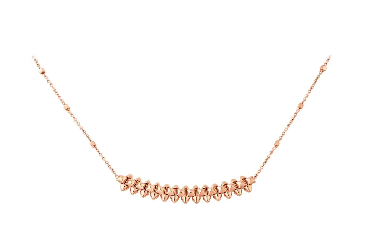 [Lumi Jewellery]CLASH PINK GOLD NECKLACE