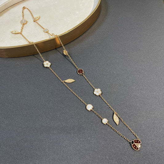 [Lumi Jewellery]LUCKY SPRING 15 MOTIFS GOLD NECKLACE