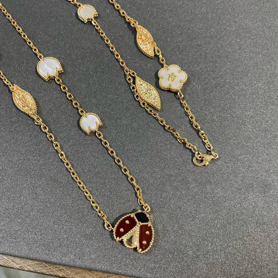 [Lumi Jewellery]LUCKY SPRING 15 MOTIFS GOLD NECKLACE