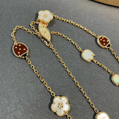 [Lumi Jewellery]LUCKY SPRING 15 MOTIFS GOLD NECKLACE