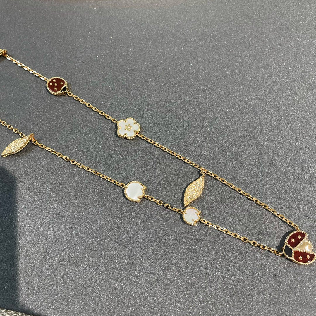 [Lumi Jewellery]LUCKY SPRING 15 MOTIFS GOLD NECKLACE