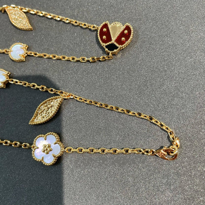 [Lumi Jewellery]LUCKY SPRING 15 MOTIFS GOLD NECKLACE
