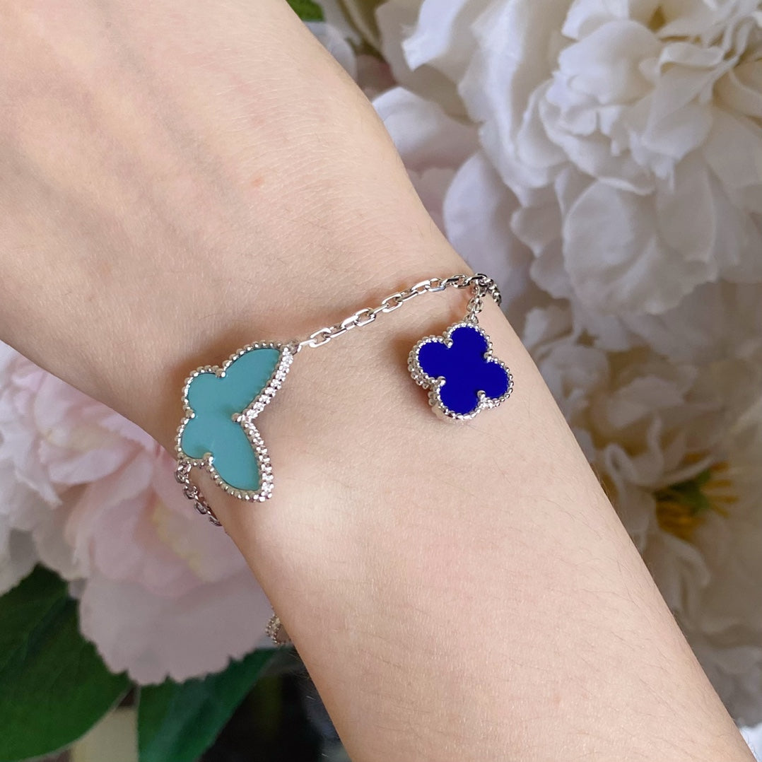 [Lumi Jewellery]LUCKY SPRING SILVER BRACELET 4 MOTIF
