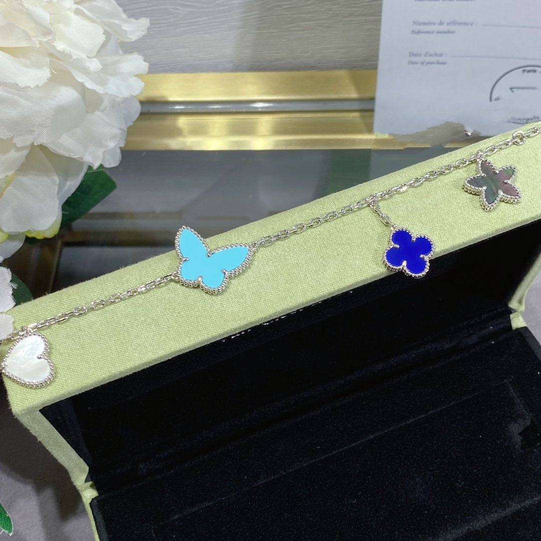 [Lumi Jewellery]LUCKY SPRING SILVER BRACELET 4 MOTIF