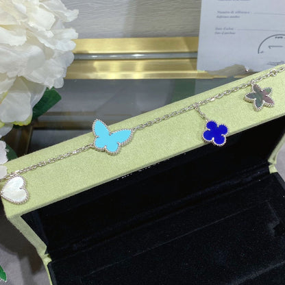 [Lumi Jewellery]LUCKY SPRING SILVER BRACELET 4 MOTIF