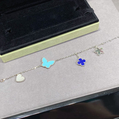 [Lumi Jewellery]LUCKY SPRING SILVER BRACELET 4 MOTIF