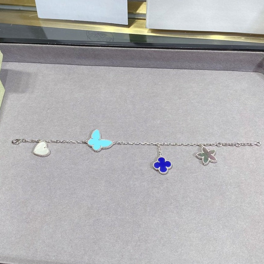 [Lumi Jewellery]LUCKY SPRING SILVER BRACELET 4 MOTIF