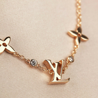 [Lumi Jewellery]STAR AND SUN 7 MOTIFS GOLD BRACELET