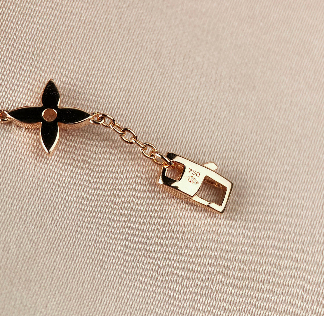[Lumi Jewellery]STAR AND SUN 7 MOTIFS GOLD BRACELET